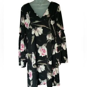 WHBM Long Sleeve Floral Dress